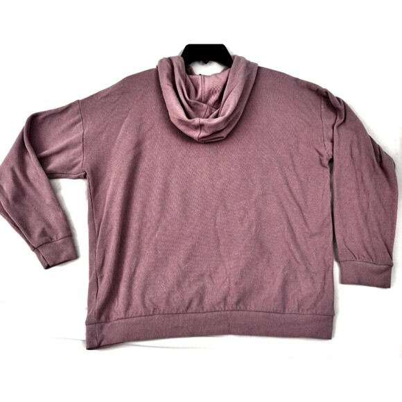 Marc New York Women’s Large Hoodie Mauve Pink Pullover Sweatshirt Kangaroo Pocke - Picture 2 of 9